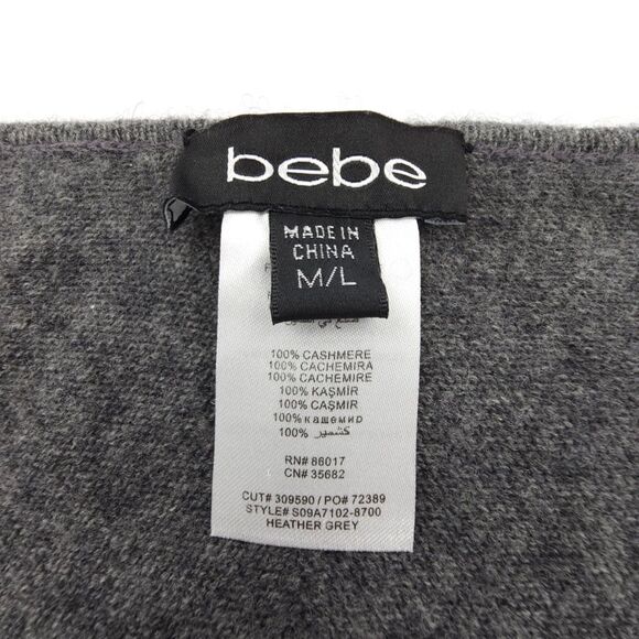 NEW Bebe 100% Cashmere Cape Cardigan Sweater Old Money Quiet Luxury Lagenlook - Picture 3 of 6